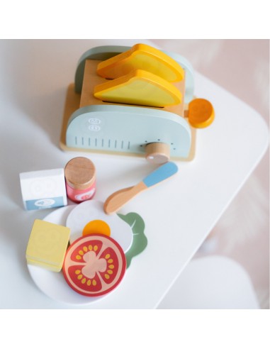 Wooden Breakfast Set with Toaster - Woopie Kids Kitchen