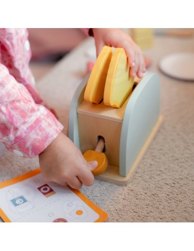 Holz-Frühstücksset mit Toaster – Kinderküche Woopie