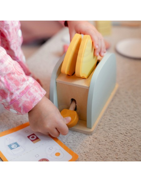 Holz-Frühstücksset mit Toaster – Kinderküche Woopie