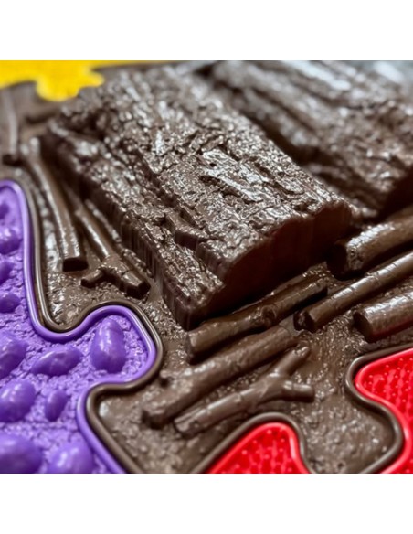 WOOPIE ortopedinis jutiminis kilimėlis Royal Puzzle 30 el. Sveikos pėdos