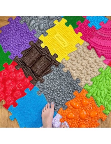 WOOPIE ortopedinis jutiminis kilimėlis Royal Puzzle 30 el. Sveikos pėdos
