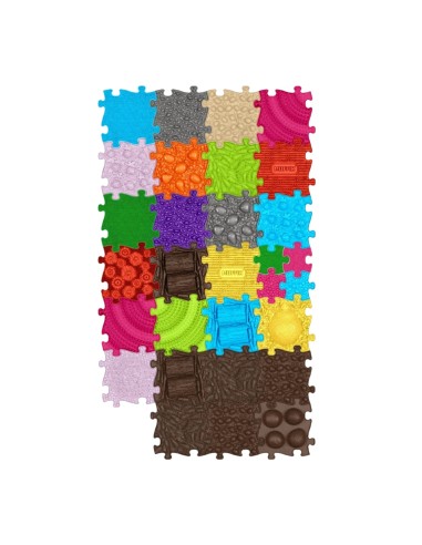 WOOPIE ortopedinis jutiminis kilimėlis Royal Puzzle 30 el. Sveikos pėdos