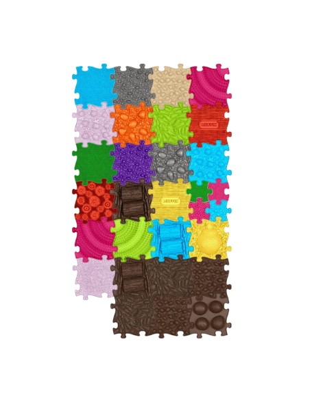 WOOPIE ortopedinis jutiminis kilimėlis Royal Puzzle 30 el. Sveikos pėdos