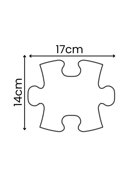 WOOPIE ortopedinis jutiminis kilimėlis Royal Puzzle 30 el. Sveikos pėdos
