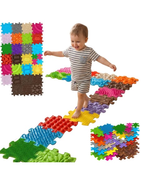 WOOPIE ortopedinis jutiminis kilimėlis Royal Puzzle 30 el. Sveikos pėdos