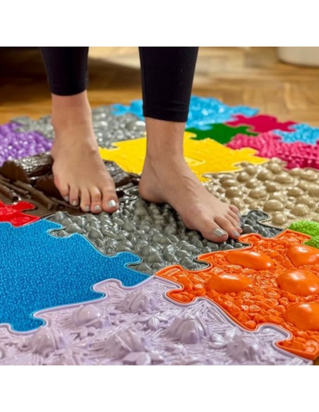 WOOPIE ortopedinis jutiminis kilimėlis Royal Puzzle 30 el. Sveikos pėdos