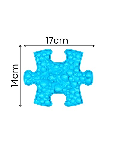 WOOPIE Sensory Mat Orthopedic Puzzle 11 Pieces Blue-Green