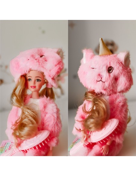 Emily Doll in Pink Furry Outfit with Accessories – WOOPIE ROYAL