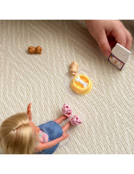 Zestaw Ankiki Lalka Opiekunka i 3 Szczeniaki - Idealny Prezent  WOOPIE