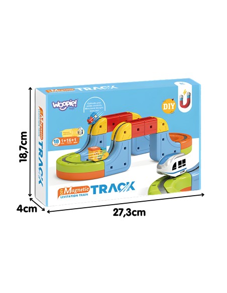 Magnetyczny Tor Lewitujący 18 el. WOOPIE - Edukacyjna zabawka DIY