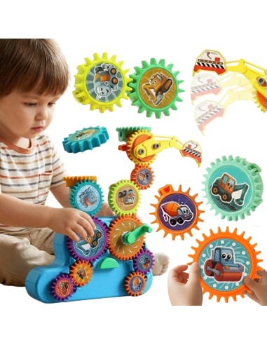 WOOPIE Interactive Gear Blocks 18 pcs - Educational Toy