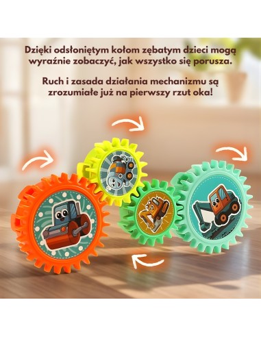 WOOPIE Interactive Gear Blocks 18 pcs - Educational Toy