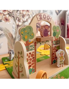 TOOKY TOY Zestaw Mini ZOO Przenośny Zestaw Torba Zwierzęta 2