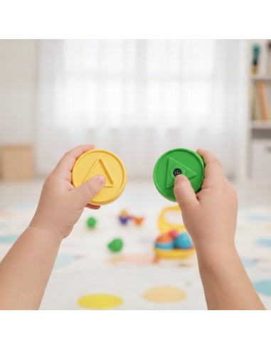 Układanka Sorter Montessori Wesołe Zwierzaki Jajka 6szt - WOOPIE