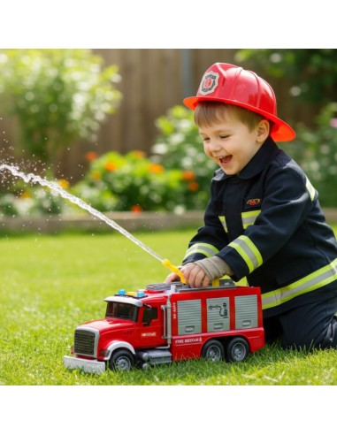Fire Truck with Water, Lights and Sounds Interactive Toy Woopie