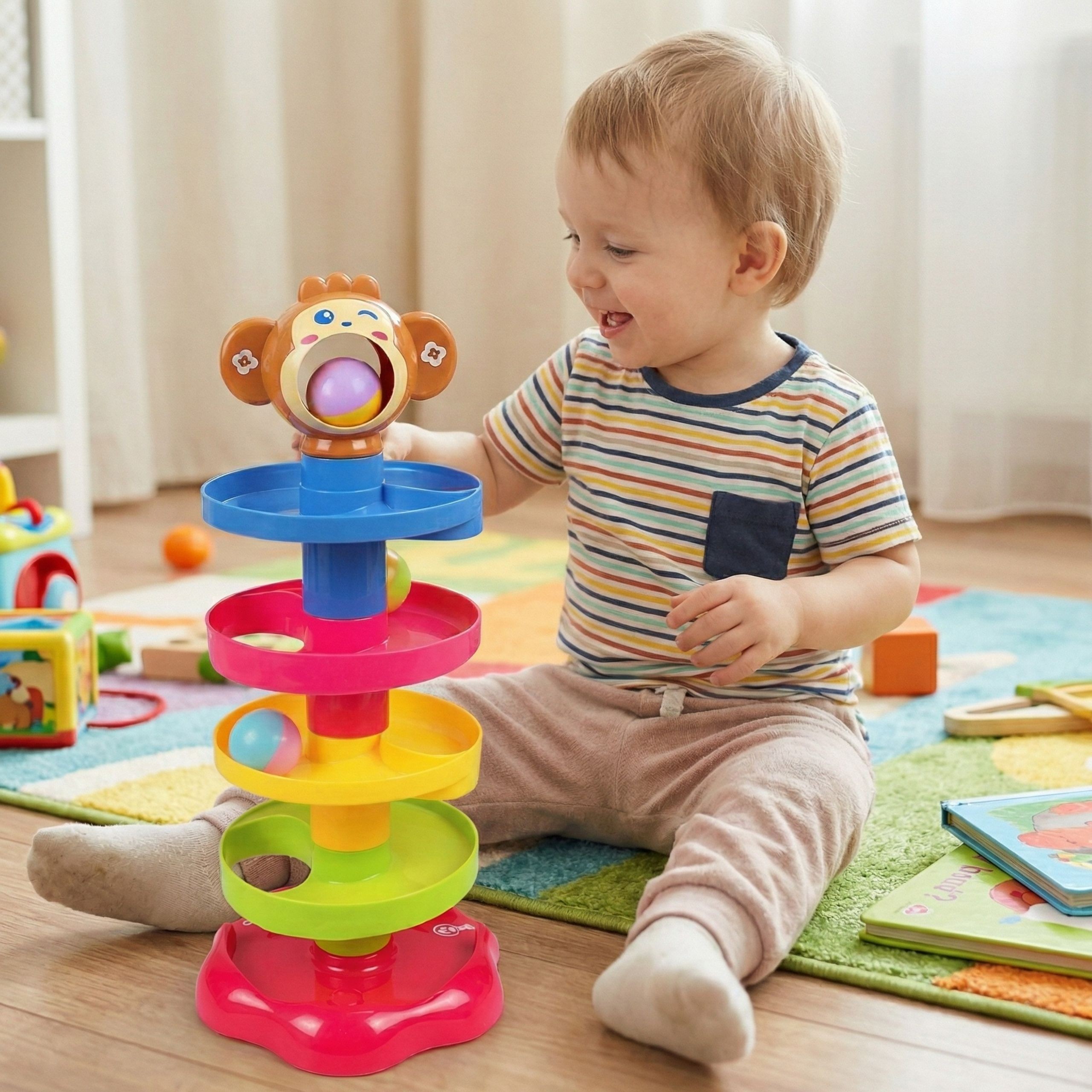 Kulodrom tor kulkowy zestaw spirala + 3 kulki - 16 z 16