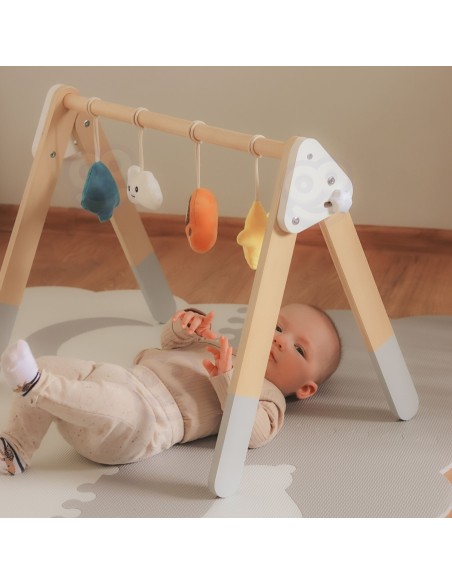VIGA PolarB Lankas Stovas kūdikiams Baby Gym - Edukacinis žaislas