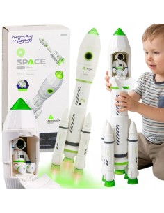 Interaktyvi kosminė raketa su dūmų efektu ir garsu - Woopie