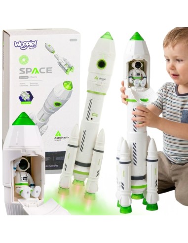 Interaktyvi kosminė raketa su dūmo efektu ir garsu – Woopie
