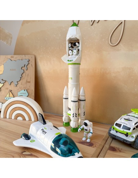 Interaktyvi kosminė raketa su dūmo efektu ir garsu – Woopie