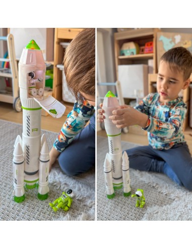 Interaktyvi kosminė raketa su dūmo efektu ir garsu – Woopie