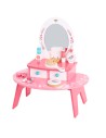TOOKY TOY pink wooden dressing table - set with mirror