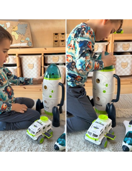 Interactive Space Shuttle with Astronaut and Woopie Rover