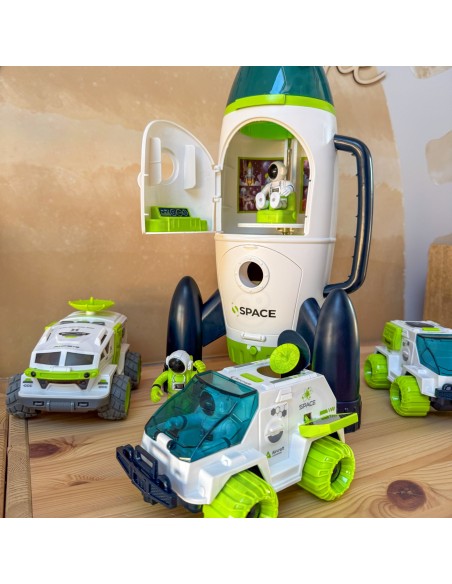 Interactive Space Shuttle with Astronaut and Woopie Rover