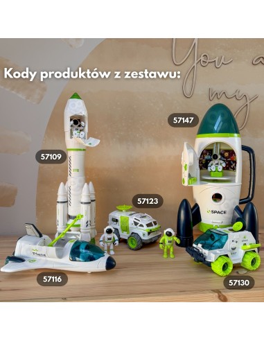 Interactive Space Shuttle with Astronaut and Woopie Rover