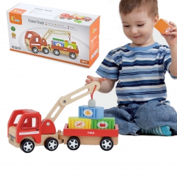Wooden Crane with Containers Viga Toys