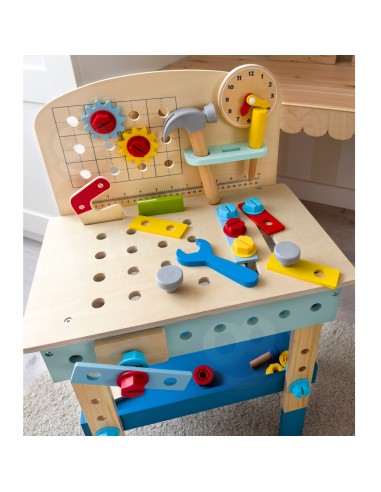 Medinis dirbtuvių stalas TOOKY TOY – 48 įrankiai
