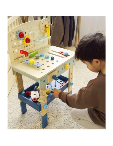 Medinis dirbtuvių stalas TOOKY TOY – 48 įrankiai