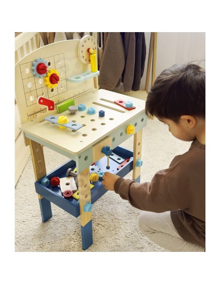 Medinis dirbtuvių stalas TOOKY TOY – 48 įrankiai