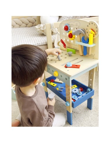 Medinis dirbtuvių stalas TOOKY TOY – 48 įrankiai