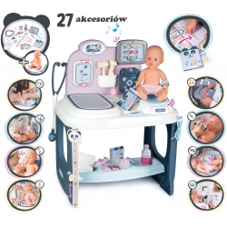 Smoby Opiekunka elektroniczna Baby Care Centrum Opieki + Lalka