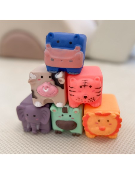 WOOPIE BABY Sensory Blocks Animals with Sound 6 pcs.