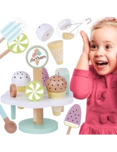 TOOKY TOY mediniai magnetiniai ledai ant stovo – edukacinis žaislas