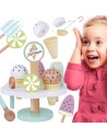 TOOKY TOY mediniai magnetiniai ledai ant stovo – edukacinis žaislas