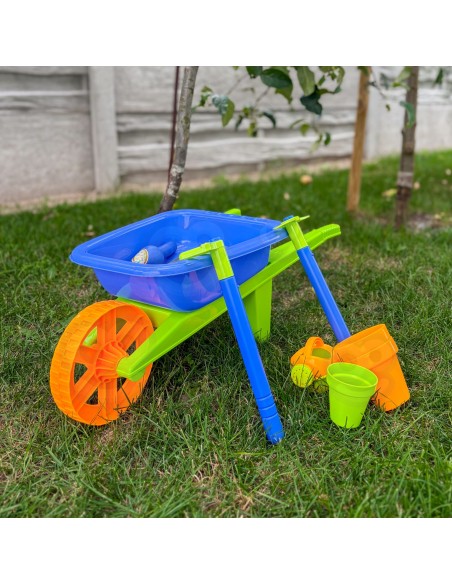 WOOPIE Gartenkarre-Set „Kleiner Gärtner“ – 13 Teile – Fun!