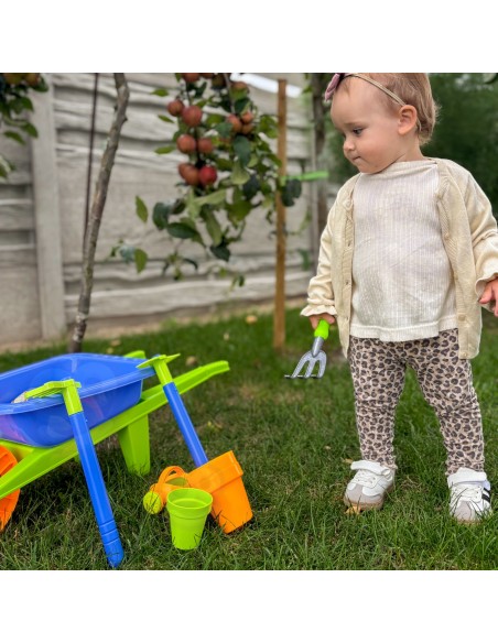 WOOPIE Gartenkarre-Set „Kleiner Gärtner“ – 13 Teile – Fun!