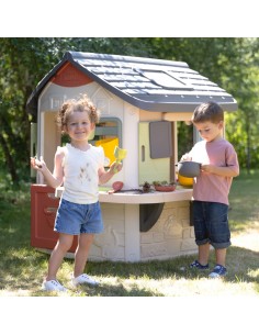 Smoby Life Domek z kuchnią +16 elementów – zabawka ogrodowa XL 2