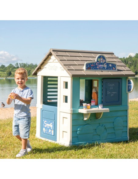 SMOBY Domek Ogrodowy Lodziarnia Sweety Corner - Zabawka dla Dzieci