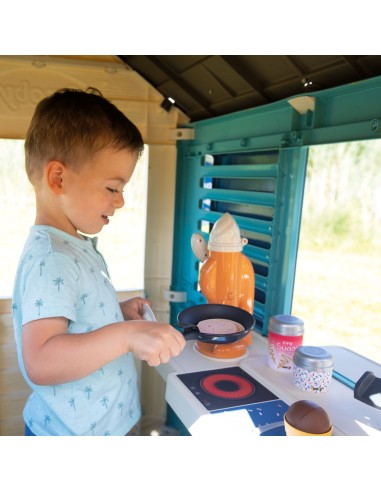 SMOBY Domek Ogrodowy Lodziarnia Sweety Corner - Zabawka dla Dzieci