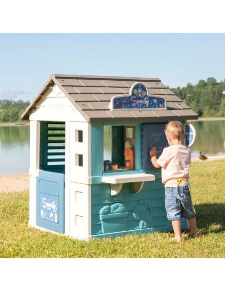 SMOBY Domek Ogrodowy Lodziarnia Sweety Corner - Zabawka dla Dzieci