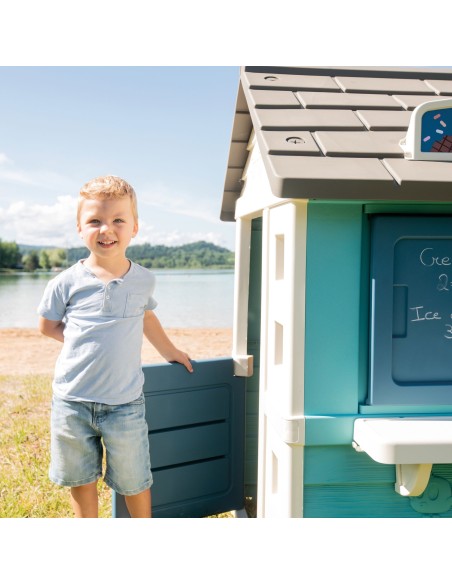 SMOBY Domek Ogrodowy Lodziarnia Sweety Corner - Zabawka dla Dzieci