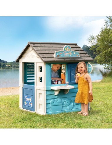 SMOBY Domek Ogrodowy Lodziarnia Sweety Corner - Zabawka dla Dzieci