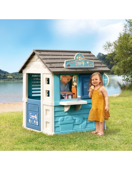 SMOBY Domek Ogrodowy Lodziarnia Sweety Corner - Zabawka dla Dzieci