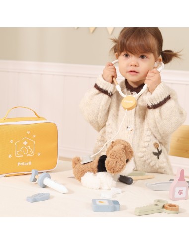 Set Kleiner Tierarzt in PolarB-Tasche Viga – Medizin-Accessoires 12-tlg.