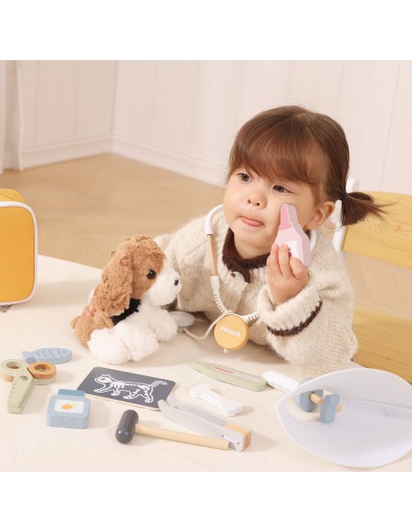 Set Kleiner Tierarzt in PolarB-Tasche Viga – Medizin-Accessoires 12-tlg.