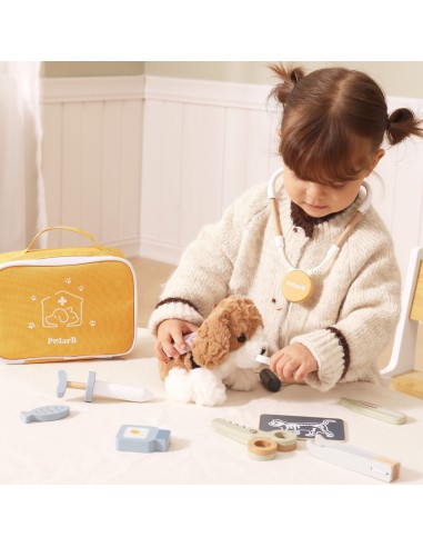 Set Kleiner Tierarzt in PolarB-Tasche Viga – Medizin-Accessoires 12-tlg.